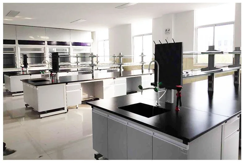 Customized Sizes Laboratory Steel Work Bench Physic Lab Table Island Bench