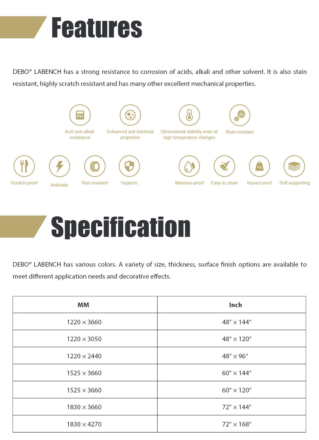 Debo Laboratory Furniture Worktop From Chinese Lab Supplies